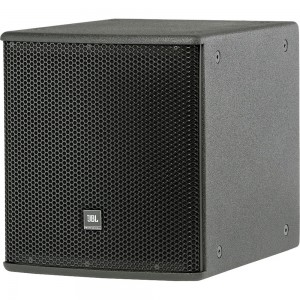 JBL ASB6115-WRC компактный мощный сабвуфер, бас-рефлекс, 15" 2265H-1, 8Ω, AES program 1600Вт, 97дБ/1Вт/1м, 32-1000Гц, SPL max 129дБ