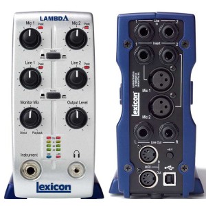 Lexicon Lambda настольный интерфейс звукозаписи с MIDI-портом, USB 2.0, 4 вх/ 2 шины/ 2 вых,  LEXICON