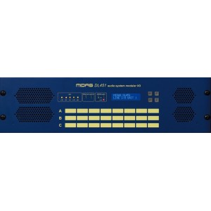 MIDAS DL451 модульный стейдж-бокс без установленных карт, до 24 вх/вых, 3 слота для карт вх/вых, 96 кГц, 2 AES50, 3U,  Midas