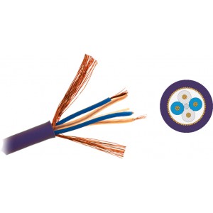 Mogami 2534-07 микрофонный кабель QUAD 6,0 мм. фиолетовый,  Mogami