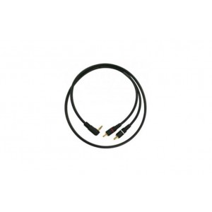 Mogami 3.5S-2R-6Ft  кабель угловой мини-джек стерео - 2 х RCA "тюльпан" длина 1.8 м., чёрный,  Mogami