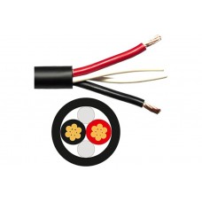 Mogami 3103-00 акустический кабель  2х4 мм2, 12 мм. чёрный