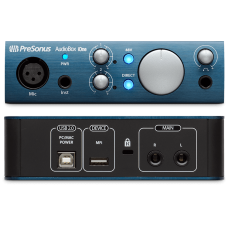 PreSonus AudioBox iOne аудио интерфейс, USB 2.0/iPad-Port, 2вх/2 вых каналов, 1мик,1инстр, 24бит/44-96кГц, софт Studio One Artist