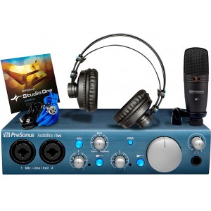 PreSonus AudioBox iTwo Studio комплект для звукозаписи в составе AudioBox iTwo, Studio One Artist + Capture Duo for iPad, микрофон M7, наушники HD7,  PreSonus