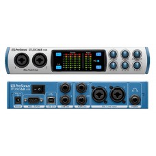 PreSonus Studio 68 аудио/MIDI интерфейс, USB 2.0 , 6 вх/6 вых каналов, предусилители XMAX, до 24 бита/192кГц, MIDI I/O, S/PDIF I/O, ПО StudioLive Arti