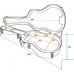 DIMAVERY ABS Case for LP guitar 